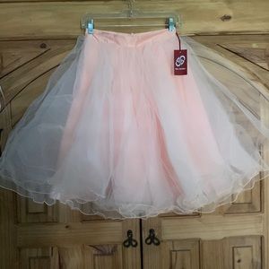 Peach Tulle Skirt
